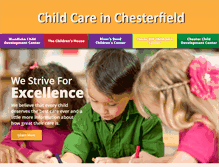 Tablet Screenshot of childcareinchesterfield.com